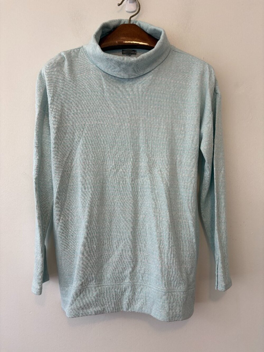 T by Talbots Blue Turtleneck Pullover Sweater Size Medium